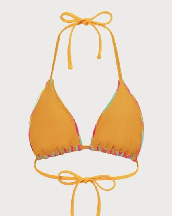 Berlook Plush Texture Stripe Halter Bikini Top ONLY 57 - Image 9