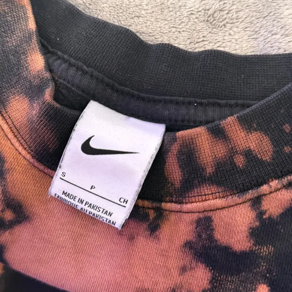 Nike The Grove Orange Theory Sweatshirt Womens S Oversized Boxy Bleached Active - Image 3