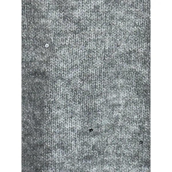 Abercrombie & Fitch Gray Wool Knit Cropped Short Sleeve Mock Neck Sweater Sz XS - Image 7