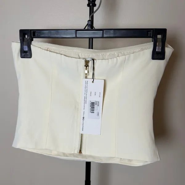 SNDYs Roma Strapless Ruched Tube Top NWT Size XS - Image 5