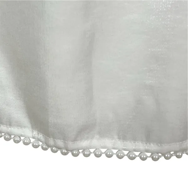 NWT Lulus White Pearl Trim Sleeveless Mini Dress Size Small - Image 7