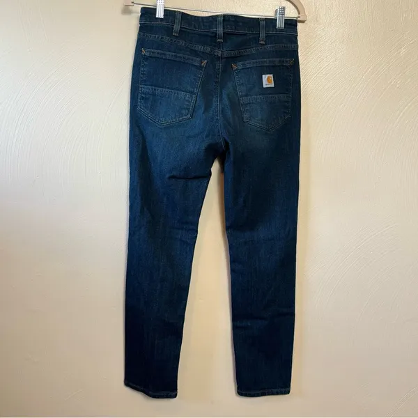 Carhartt Women’s Jeans Slim Fit Dark Wash Cotton Blend Size‎ 6 Short - Image 7