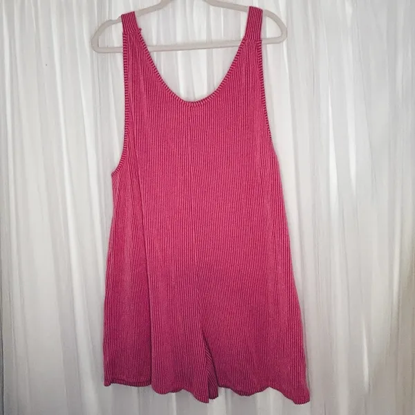 Lovely Melody Pink Tie Front Sleeveless Tank Top - Image 4