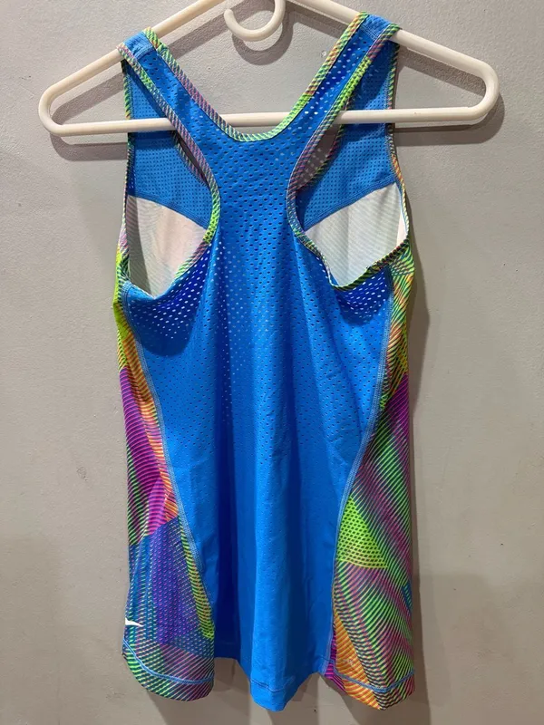 Nike Pro Dri-Fit Neon Mesh Active Wear Tank Top Small - Image 4