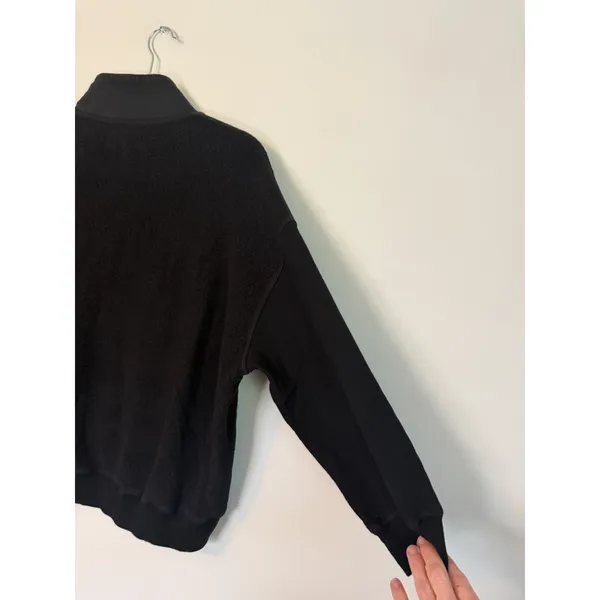 The Great The Slouch Trail Half Zip Pullover Sweatshirt in Black |Sz 1 (S) - Image 12