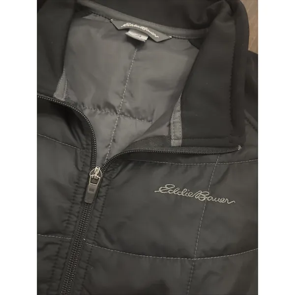 Eddie Bauer Womens Fleece Hybrid Vest Large Lightweight Hiking Outdoor Puffy - Image 2