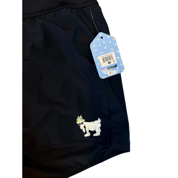 GOAT USA Shorts Athletic Running Performance Lined XL Black Workout Gym New - Image 2