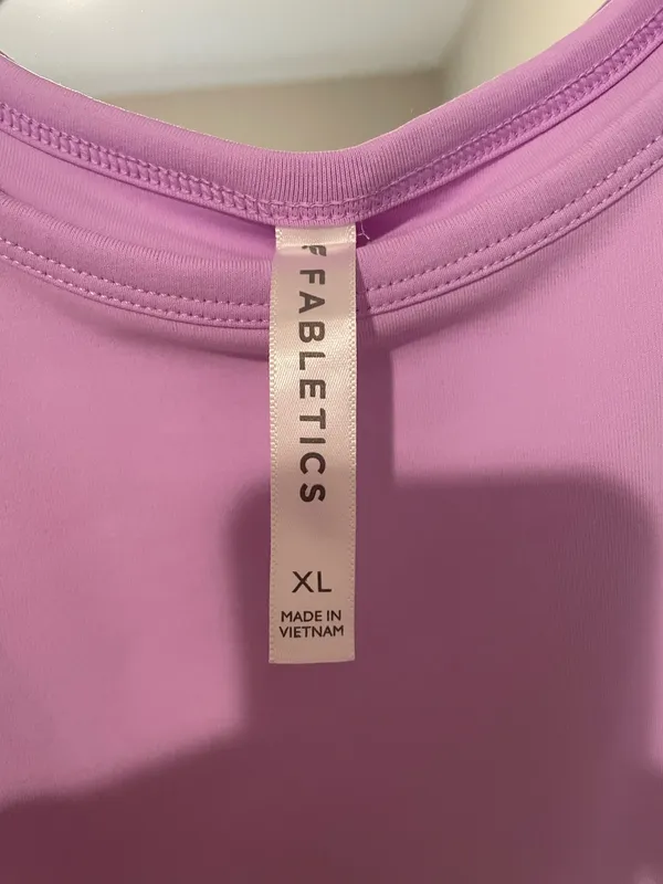 Fabletics Lavender Scoop Neck Athletic Dress - Image 3