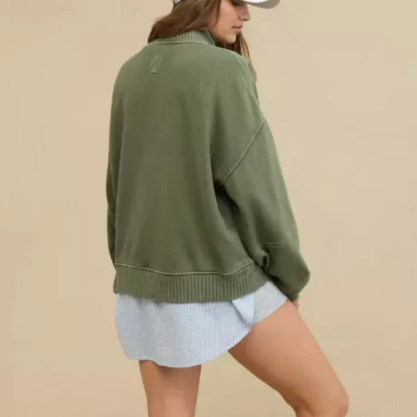 Aerie Sun's Out Quarter Zip Sweatshirt - Image 2