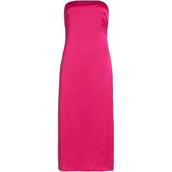 Ramy Brook Lisa Strapless Satin‎ Midi Dress Papin Pink E05233005 Size 0 NEW - Image 4