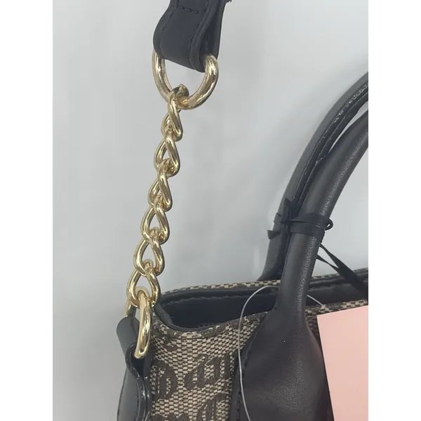 JUICY COUTURE LOVE NEVER DIES MINI TOTE CROSSBODY‎ BAG Brown TAUPE - Image 4