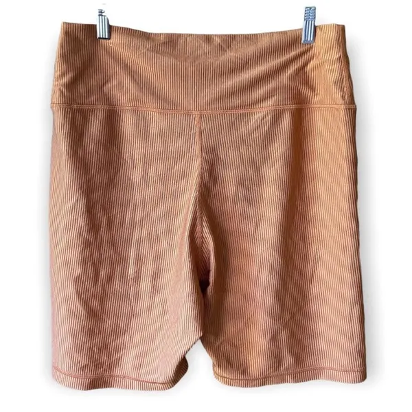 Aerie Offline Bike Shorts High Rise Real‎ Me Metallic Copper Ribbed Size small - Image 2
