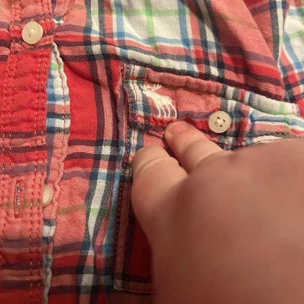 Vintage Women’s Abercrombie & Fitch Red Button Down Shirt Size Small - Image 3