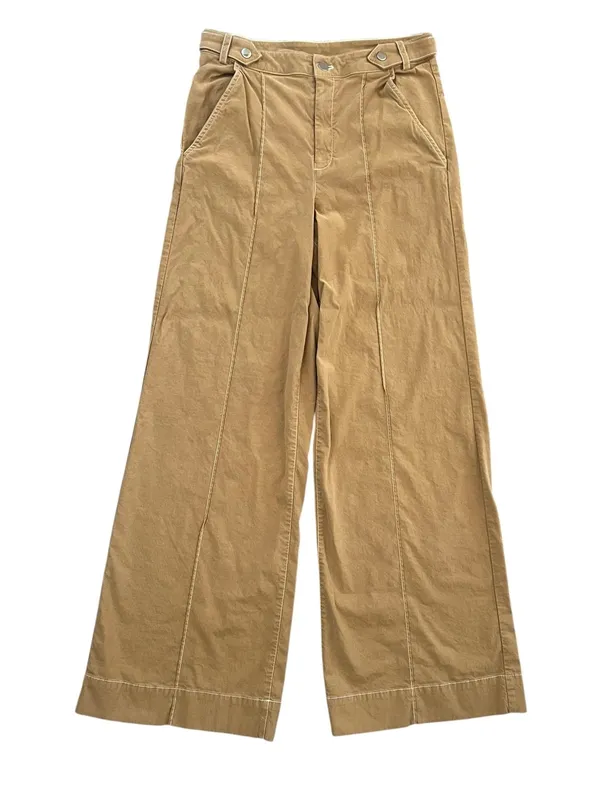 Anthropologie Maeve Women’s Contrast Stitch High Rise Wide Leg Pants Size 8 - Image 2