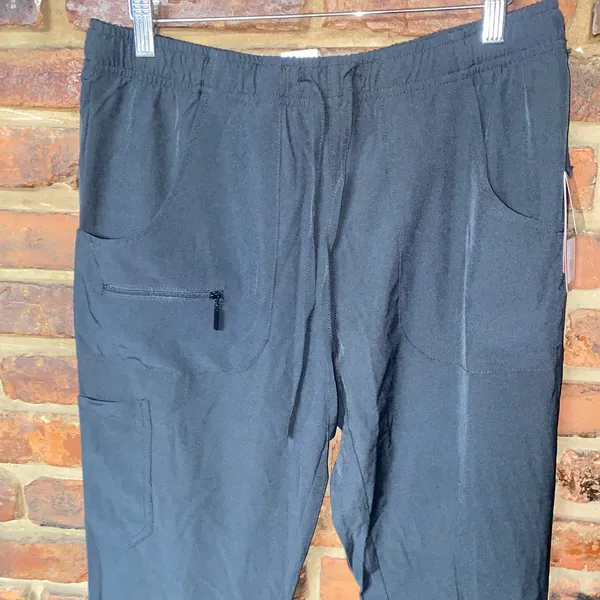 NWT BHU Beverly Hills Uniform Black Jogger Scrub Pants Women's Size Medium - Image 2