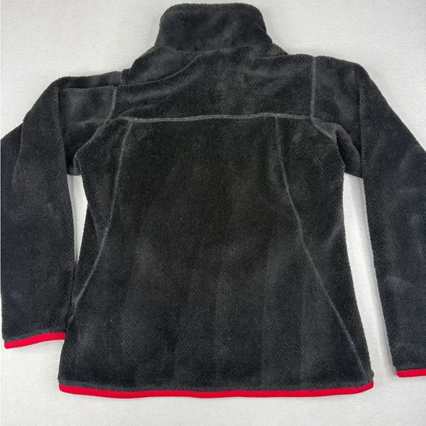 Patagonia Re-Tool Snap-T Fleece Womens Small Black Red Polartec Thermal Pro - Image 4