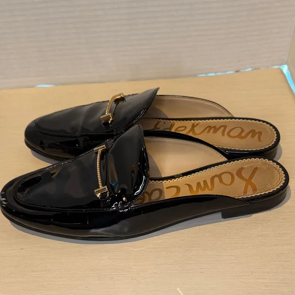Sam Edelman Black Patent Leather Mules - Image 4