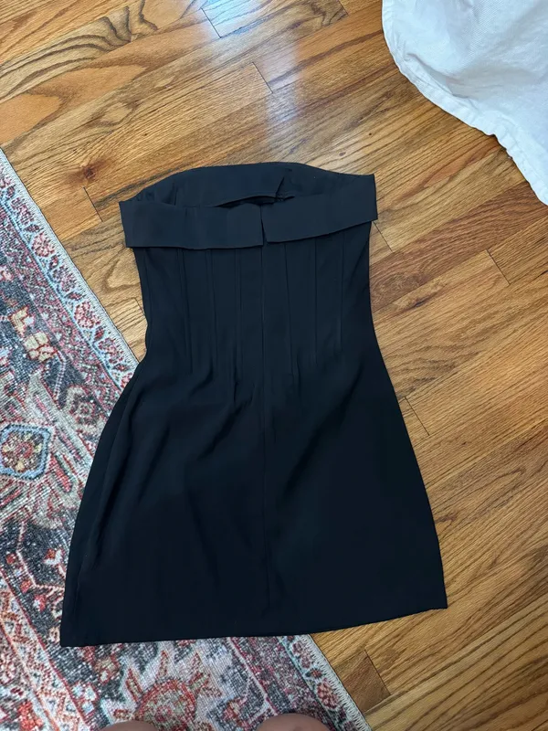 With Jean Corset Mini Dress - Image 3