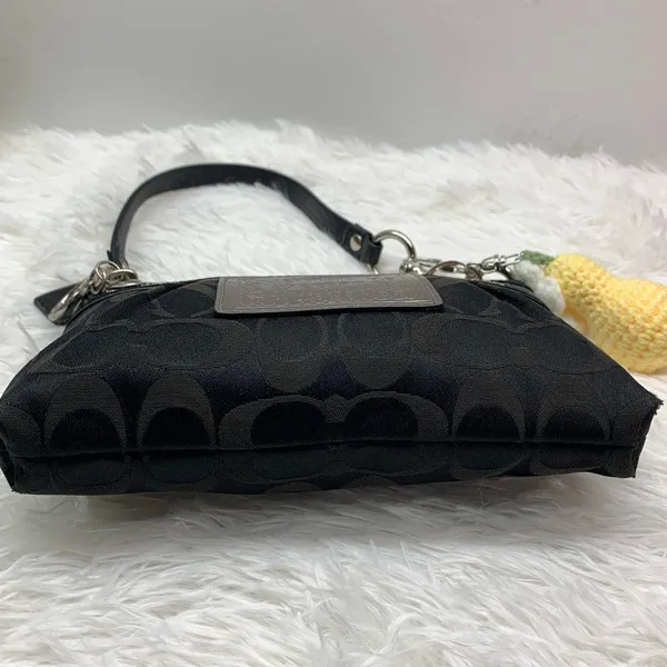 y2k COACH Poppy Black Mini Purse Wristlet - Image 4