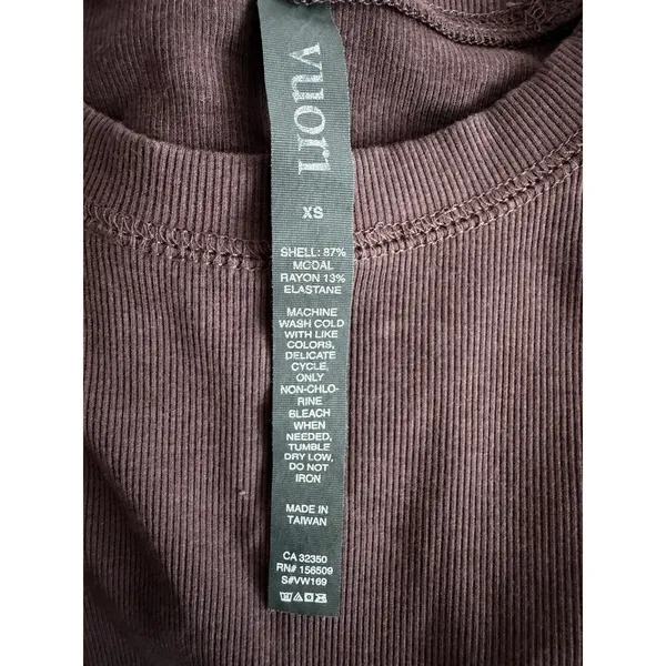 Vuori Pose Fitted Tee Cropped Short Sleeve Mauve Women's Size XS - Image 10
