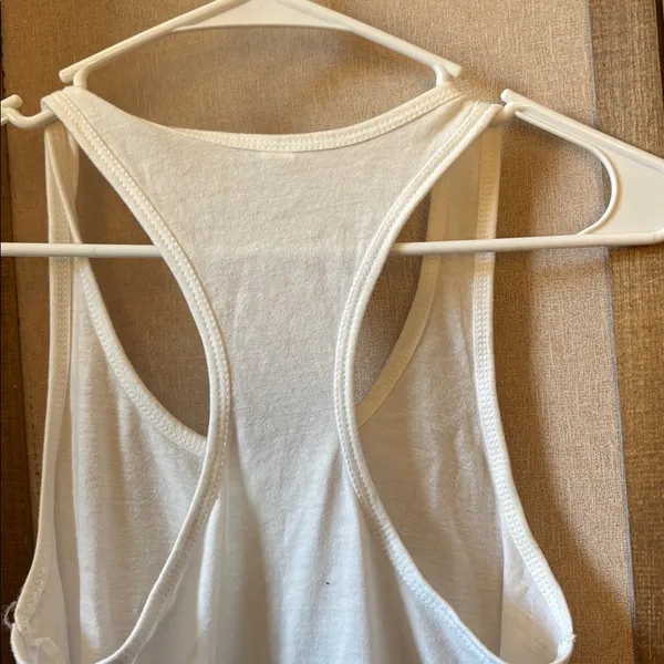 FINAL MARKDOWN Ideal T White Tank Top with Green Cactus Print small - Image 3