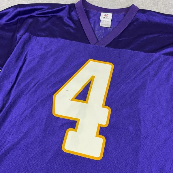 Brett Favre Minnesota Vikings Jersey Mens Large Purple NFL Football Team Apparel - Image 2