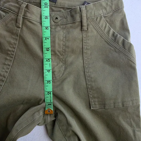 Banana Republic Womens Olive Green Utility Carpenter Pants Slim‎ Straight Size 6 - Image 7