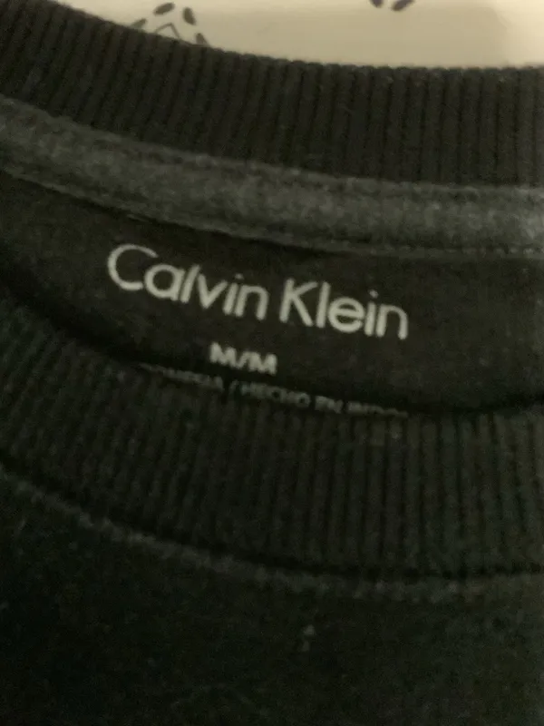 Calvin Klein Women’s Medium Black Pullover Sweater Logo Long Sleeve Dark Warm - Image 2