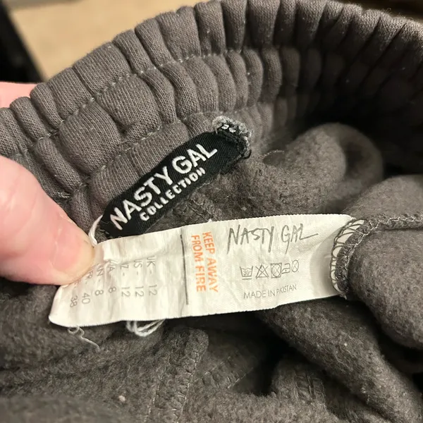 Nasty Gal Women’s Charcoal Jogger Sweatpants - Image 4