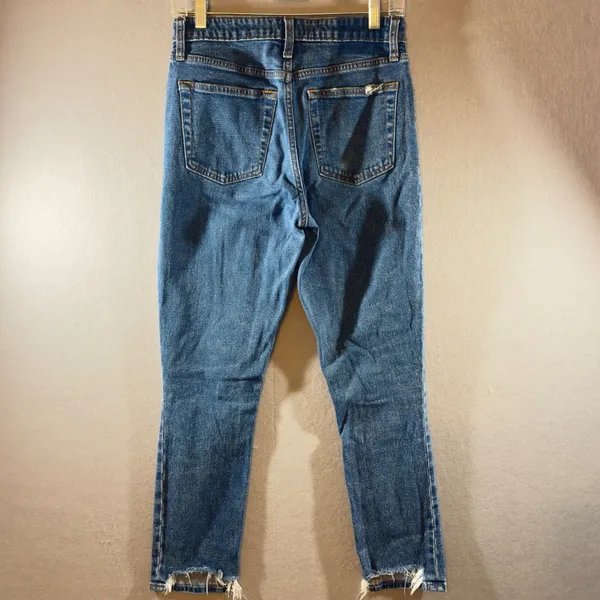 569 | Abercrombie & Fitch‎ Simone Womens 27 4R High Rise Slim Jeans Blue - Image 2