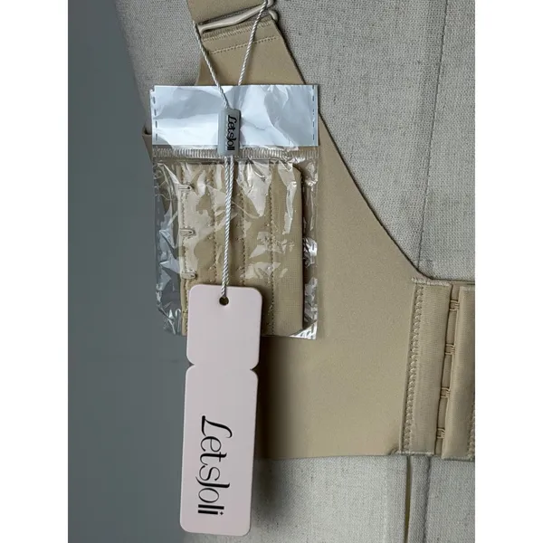 LetsJoli Jelly Bra Women Large Beige NWT Wireless Push Up Full Coverage Support - Image 10
