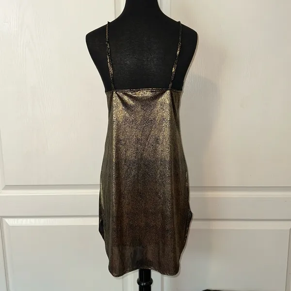 Vintage Gold Cami Tank Dress - Image 2