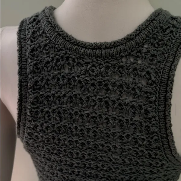 Aerie Knit Crochet Tank Top Small - Image 6