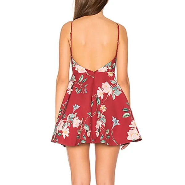 Keepsake The Label Burnt Red‎ Floral Mini Dress - Image 3