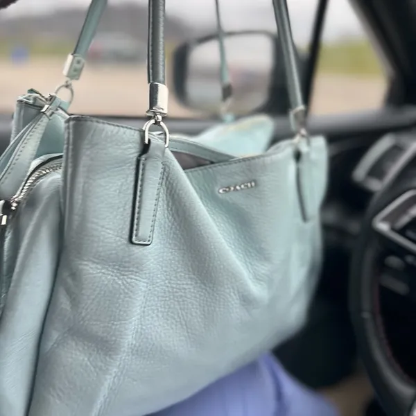 Coach. Baby Blue Satchel. - Image 11