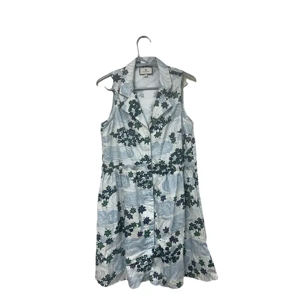 Tuckernuck Sleeveless Royal Shirt Dress Provence Breeze Floral Size Small - Image 2