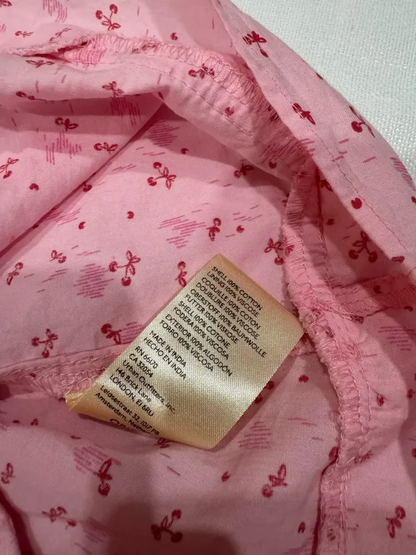 Free People Pink Cherry Gabby Mini Dress Medium - Image 13