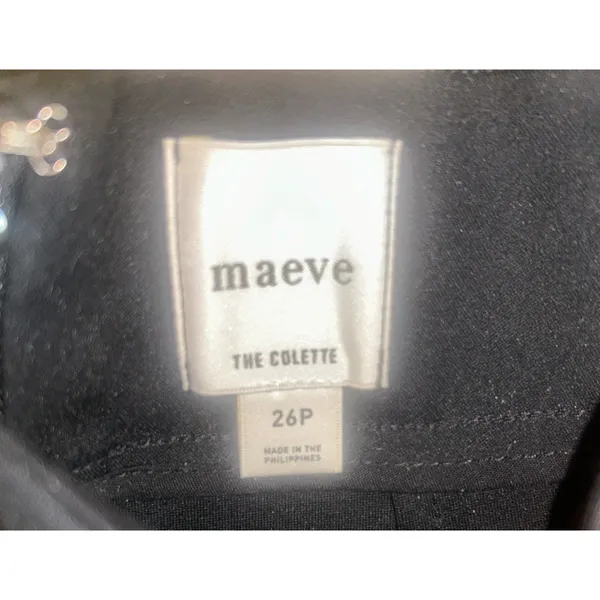 Anthropologie Maeve The Colette Crop Bow-Waist Pants Black Sz 26P NEW Boho Chic - Image 8