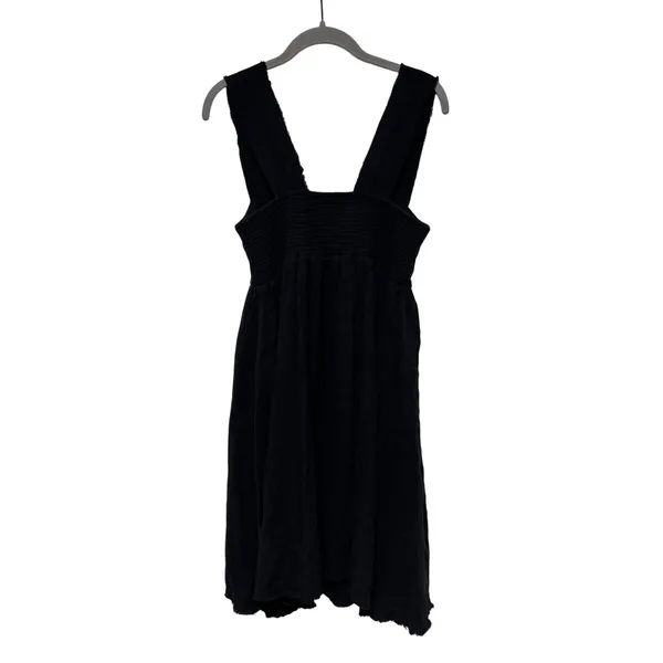 Natural Life Women's Black Cotton Gauze Midi Dress Boho XS NWT - Image 9