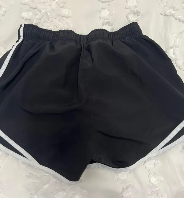 Nike Black and White  Shorts - Image 2