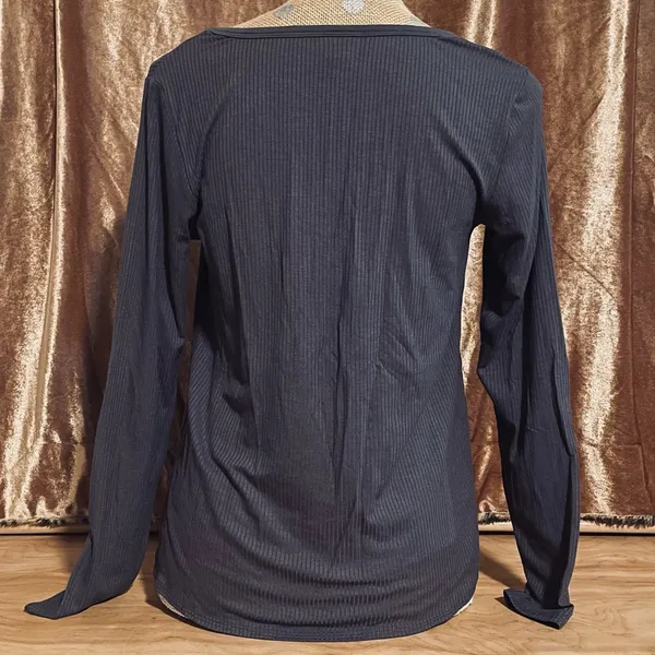 Old Navy Relaxed Henley Long Sleeve - Image 3