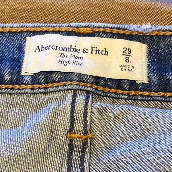 Abercrombie & Fitch A&F Jeans 8 29 Long Mom High Rise - Image 4