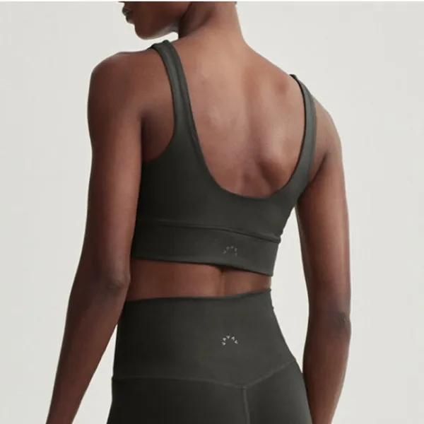 NWT Varley Free Soft Cori Bra Olive Green Sz Large $68‎ - Image 3