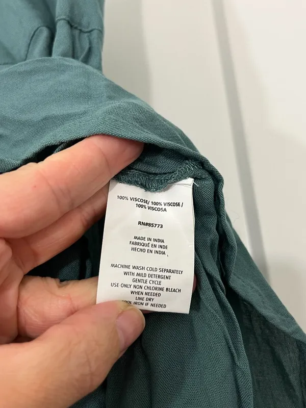 O'Neill XS Extra Small Teal High-Low Ambrosio Skirt Maxi - Image 10