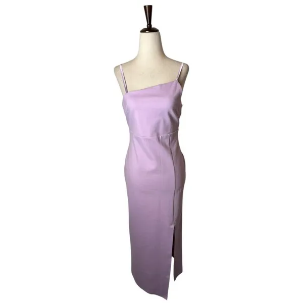Petal + Pup Dress Women 10 Purple Asymmetric Zahra Midi Slit Preppy‎ Party - Image 2