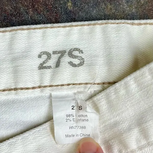 J. Crew Matchstick White Jeans 27S Skinny - Image 6