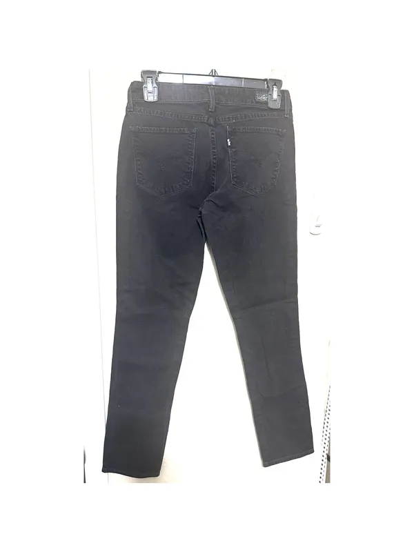 Levi’s Levis Women’s Skinny Jeans Black Denim 27x28 Ankle Classic‎ Low Rise - Image 2