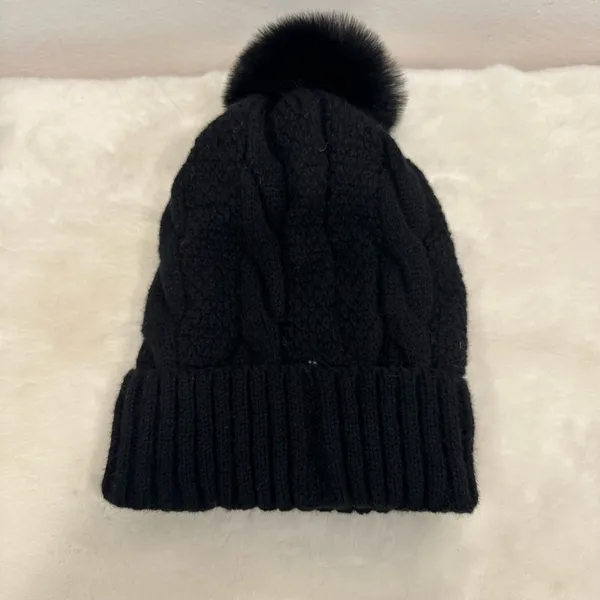 Detroit Lions beanie hat! NFL, winter warm, fuzzy, lined, black, cozy hat!! - Image 3
