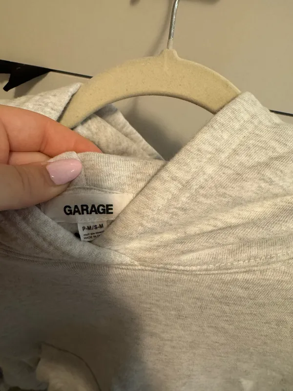 Garage scrunched cropped hoodie - Image 4