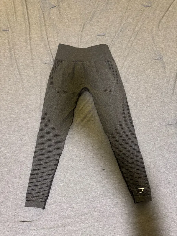 Grey Gymshark Leggings Seamless Medium - Image 2